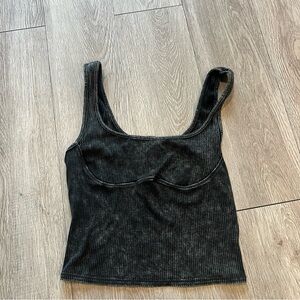 Wild Fable Black Ribbed Tank Top
